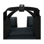 Insulated cooler backpack with padded front pocket 18L black colour close-up view 1