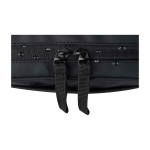 Tech accessories organiser bag with zip 1 l black colour close-up view 1