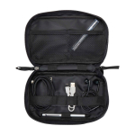 Tech accessories organiser bag with zip 1 l black colour second view