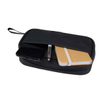 Tech accessories organiser bag with zip 1 l black colour third view