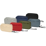 Tech accessories organiser bag with zip, 1 L bondi blue colour second multiple colours view