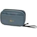 Tech accessories organiser bag with zip, 1 L bondi blue colour transfer printing view