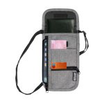 Compact travel bag with multiple pockets and 130cm strap marbled grey colour second view