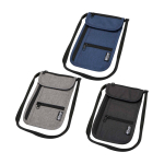 Compact travel bag with multiple pockets and 130cm strap marbled grey colour second multiple colours view