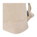 Water-repellent roll-top backpack with 14” laptop sleeve 16L sand colour close-up view 1