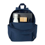 Water-repellent urban backpack with 15.6” laptop compartment and 16L navy-blue colour second view