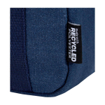 Waterproof recycled canvas cooler bag with 5L capacity navy-blue colour close-up view 1