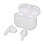Bluetooth earphones with compact charging case up to 4h white colour second view
