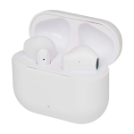 Bluetooth earphones with compact charging case up to 4h white colour third view
