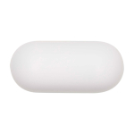 Bluetooth earphones with compact charging case up to 4h white colour third front view