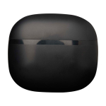 Bluetooth 6.0 earphones with charging case and Type-C cable black colour second front view