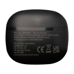 Bluetooth 6.0 earphones with charging case and Type-C cable black colour second rear view