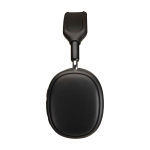 Wireless Bluetooth 6.0 earphones with microphone, 12h black colour side view