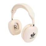 Wireless Bluetooth 6.0 earphones with microphone, 12h white colour pad printing view