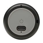 Compact custom-made Bluetooth speaker with USB-C charging 3W black colour close-up view 1