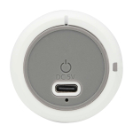 Compact custom-made Bluetooth speaker with USB-C charging 3W white colour close-up view 1