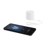 Compact custom-made Bluetooth speaker with USB-C charging 3W white colour third view