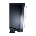 Side board for monitor, ideal for keeping notes visible transparent colour second view