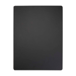 Faux leather A4 clipboard with magnetic clip and lined sheets black colour second rear view