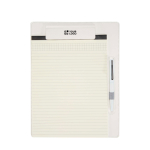 Faux leather A4 clipboard with magnetic clip and lined sheets main view