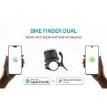 Bike bell tracker compatible with Apple and Android IPX5 black colour seventh view