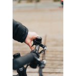 Bike bell tracker compatible with Apple and Android IPX5 black colour ambient view 3 
