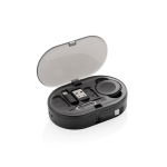 Eco-friendly set of retractable charging cables with multiple outputs 60W black colour second view