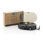 Eco-friendly set of retractable charging cables with multiple outputs 60W black colour view with box