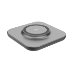 25W magnetic wireless charging base with USB-C cable grey colour