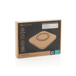 25W magnetic wireless charging base with USB-C cable grey colour view with box