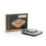 25W magnetic wireless charging base with USB-C cable grey colour second view with box