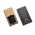 Eco power bank with retractable cable 45W 20,000 mAh black colour view with box