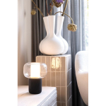 Eco lamp with portable speaker and BT 5.3 10W 2,000 mAh black colour ambient view