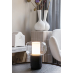 Eco lamp with portable speaker and BT 5.3 10W 2,000 mAh black colour ambient view 2