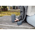 Thermal glass travel cup with silicone sleeve Black & Blum 340 ml grey colour ambient view