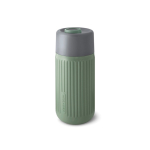Thermal glass travel cup with silicone sleeve Black & Blum 340 ml olive green colour
