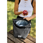 Black & Blum 6.7L airtight, eco-friendly roll-top cool bag black colour ambient view 2