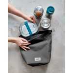 Black & Blum 6.7L airtight, eco-friendly roll-top cool bag black colour