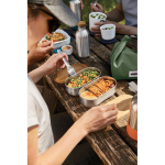 Black & Blum 1L airtight lunch box set with chopping-board lid grey colour ambient view 4