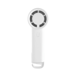 Eco portable fan with rechargeable battery 2W 1,200 mAh white colour sixth view