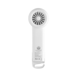 Eco portable fan with rechargeable battery 2W 1,200 mAh white colour seventh view