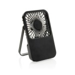 Rechargeable desktop fan with 3 speeds 5W 1,200 mAh black colour