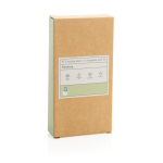 Rechargeable desktop fan with 3 speeds 5W 1,200 mAh black colour second view with box