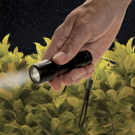 Compact eco rechargeable torch with cord 1W 500 mAh black colour ambient view