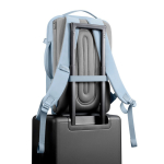 Slim urban laptop backpack with 15L capacity Bobby Air 16” blue colour view 15