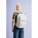 Convertible anti-theft zip backpack, 22L, 16” grey colour ambient view 2