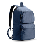 Convertible anti-theft zip backpack, 22L, 16” navy-blue colour view 11