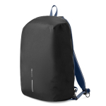 Convertible anti-theft zip backpack, 22L, 16” navy-blue colour third view