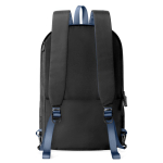 Convertible anti-theft zip backpack, 22L, 16” navy-blue colour sixth view