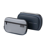 Travel case with clamshell opening and 2.5L capacity 8” navy-blue colour view 12
